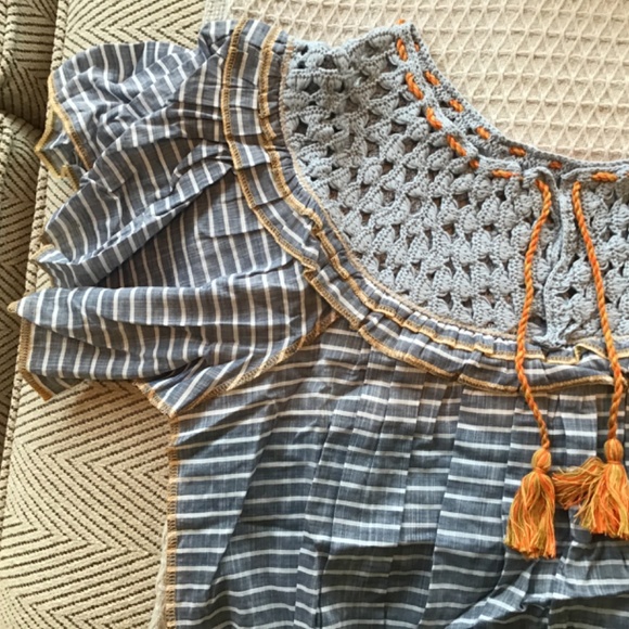 Free People – Allora Allora Blouse BLUE / M - Picture 6 of 6